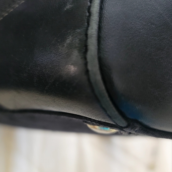 COACH Monogram Canvas Signature Logo Shoulder/ Handbag - Picture 13 of 16